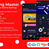 Earning Master – Android Rewards Earning App With Admin Pane Source Code Download